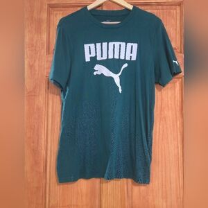 PUMA Men's Teal Graphic Tee M